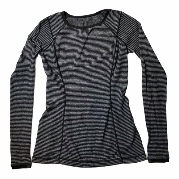 Lululemon Long Sleeve Shirt Sweater Rare Striped 6
